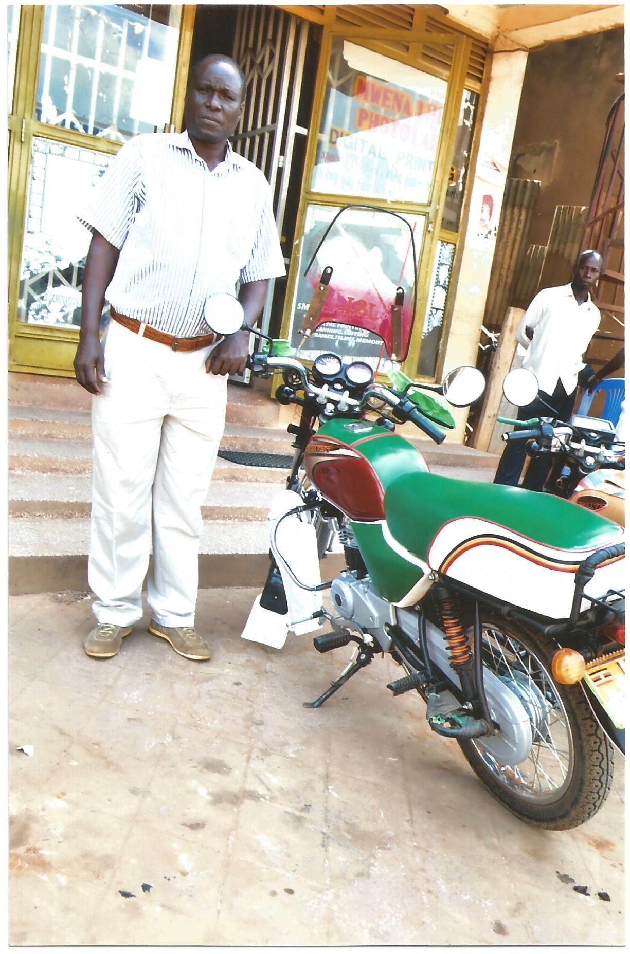 Pastor Charles Siminyu Motorcycle